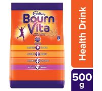 Cadbury Bournvita Health Drink, 500Gm Nutrition Drink - 500 g, REGULAR Flavored
