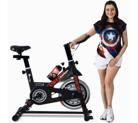 Powermax Fitness MB-145 Ironman Exercise Spin Bike for home use Spinner Exercise Bike(Black)