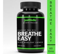justvedic Breathe Easy Instant Drink Mix – 1 Month Pack | Helps to quit Smoking, clean Lungs - 60 g