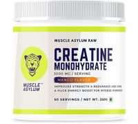 Muscle Asylum Micronized Creatine Monohydrate Powder Creatine - 250 g, Mango