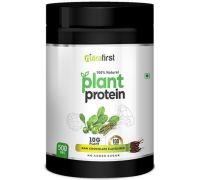 NutraFirst Plant Protein for Men & Women Plant-Based Protein - 500 g, chocolate