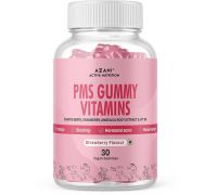 Azani PMS Gummy Vitamins |Balances PMS,Period Pain, Cramp Relief, Decreases Mood Swings - 30 No