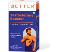BBETTER Testosterone Booster for Men with 7 Herbs for performance & vitality - 60 Tablets