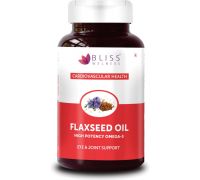 Bliss Welness CardioBliss Pure Cold Pressed Flaxseed Oil 2000MG Health Supplement - 60 Softgel - 60 No