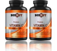 Bodnut 100% Vitamin C Tablets for Glowing Skin  - K273 - 120 Tablets