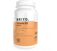 BRIYOSIS Briyo Vitamin D3 2000 IU - 90 Softgels - 90 Tablets