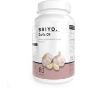 BRIYOSIS Odorless Garlic Softgels - go softgels - Allicin Rich Pure Garlic Oil Supplement - 60 Capsules