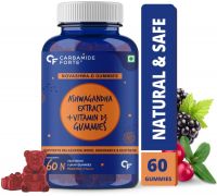 CF Ashwagandha Gummies with Vitamin D for Relaxation & Focus Mixed Fruit Flavour - 60 No