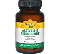 Country Life Active B12 Dibencozide, 3000 mcg, 60 Lozenges - 60 No