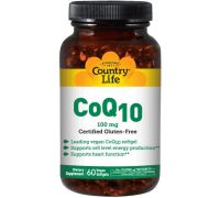 Country Life CoQ10, 100 mg, 120 Vegan Softgels - 100 mg
