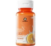 Dency Orange Flavour Chewable Calcium with Magnesium & Vitamin Bone Binding Tablets - 60 Tablets