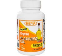 Deva Vegan, Flaxseed Oil, Omega-3, 90 Vegan Caps - 90