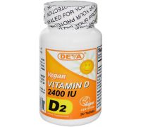 Deva Vitamin D, D2, 2400 IU, 90 Tablets - 90 Tablets