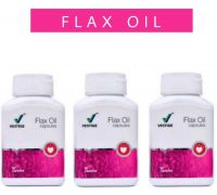 Fabify Flax oil | 90 Capsules | Pack of 3 | - 3 x 90 Capsules