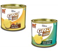 GRD Vanilla protein biscuits 250g & Milk protein biscuits with Nutrients, 250g - 2 x 250 g