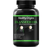 Healthy Origins Nutrition Flax Seed Oil Capsules | Flax Seed Capsule Omega 3 Capsule Pro - 60 No