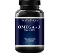 Healthy Origins Nutrition Flax Seed Oil Capsules | Flax Seed Capsule | Omega 3 Capsule Ultra - 60 No