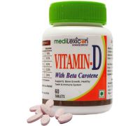 Homeolav || Medilexicon Vitamin D with Beta carotene || Pack Of 2 - 2 x 60 Tablets