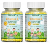Inlife Vitamin D Gummies Kids Men Women Adults Supplement Bone & Muscle Health -2 Pack - 2 x 30 No