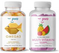JIVO Multivitamin Women Capsules And Omega 3 Fish Oil Softgels - 2 x 60 No