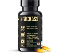 kickass Triple Strength Micro-Filtered Omega-3 Fish Oil 1250mg - 1250 mg