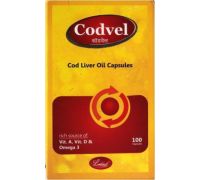 Leeford Codvel Cod liver Oil Capsules rich of Vit A, D & Omega 3 - 100 No