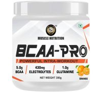 Muscle Nutrition BCAA-PRO Powerful Intra Workout 300 Gm  - Orange - 300 g