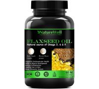 Naturewell Flaxseed extract capsules Omega 369 - 60 capsules  - Green - 60 No