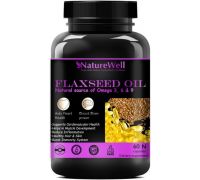 Naturewell Organics Premium Flaxseed extract capsules Omega 369 - 60 capsules  - Purple - 60 No