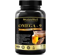 Naturewell Organics Premium Flaxseed extract capsules Omega 9 - 60 capsules - 60 No