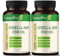Naturewise Fish Oil Capsules for Men & Women with Omega 3 salmon fish oil  - Pack Of 2 Pro - 2 x 60 Capsules