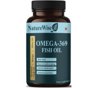 Naturewise Omega 3 Fish Oil Capsules for men and women  - TRIPLE STRENGTH FISH OIL Pro - 60 Capsules