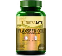 NutraEats Flax Seed Oil Capsules, Omega 369 fatty acid Ultra - 60 No