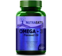 NutraEats Flaxseed Extract Capsules Omega 3 Flax Seed Oil Capsule Pro - 60 No