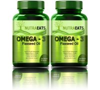 NutraEats Nutrition Flaxseed Extract Capsules Omega 369  - Pack Of 2Ultra - 2 x 60 No
