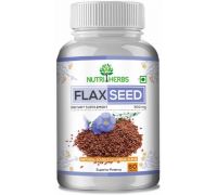 Nutriherbs Flaxseed Natural Source of Omega 3-6-9 Fatty Acid Supplement - 60 Capsules