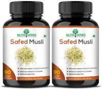 Nutriherbs Safed Musli Promotes Strength & Stamina, Great Energy Booster - 2 x 90 Capsules