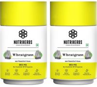 Nutriherbs Wheatgrass Extracts Supports In Blood Sugar Balance For Men And Women - 2 x 60 Capsules