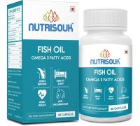 NUTRISOUK Fish Oil Omega 3 Fatty Acids - 60 No