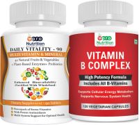 PRONUTRITION B Complex Vitamins + Multivitamins and Minerals - Pack of 2 Bottles - 2 x 105 No