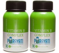 Purayati Vitamin B Complex - Pack of 2  - 180 Capsules - 2 x 90 No