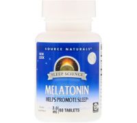 Source Naturals Melatonin, 3 mg, 60 Tablets - 3 mg