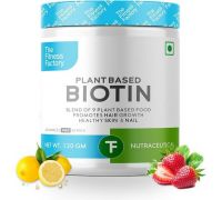The Fitness Factory Plant Based Biotin with Sesbania Extarct, Amla for Hair <Nail And Skin 120gm - 120 g