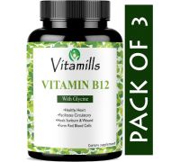 Vitamills Organic B Complex Vitamins B12 and Biotin  - Pro - 3 x 60 Capsules