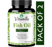Vitamills Ultra Fish Oil  - Triple Strength With 1000Mg Omega 3 - Ultra - 2 x 60 Capsules