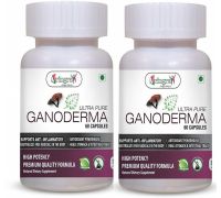 Vringra Ultra Pure Ganoderma Capsules-Reishi Mushroom-Immunity & Stamina Booster Pack of 2 - 2 x 60 No