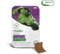Wellbeing Nutrition Marvel Hulk Melts|Kids Vegan Algae Omega-3 - EPA & DHA,Strawberry Mint - 30 No