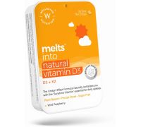 Wellbeing Nutrition Melts Natural Vitamin D3 + K2  - MK-7 for Heart,Muscle,Bone and Cellular Protection - 30 No