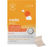 Wellbeing Nutrition Melts Natural Vitamin D3+K2  - MK-7 for Heart,Muscle,Bone and Cellular Protection - 15 No