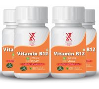 xovak pharma Herbal Vitamin B12-Plant based Capsules for Energy, Red Blood Cell Formation Pack4 - 4 x 60 No